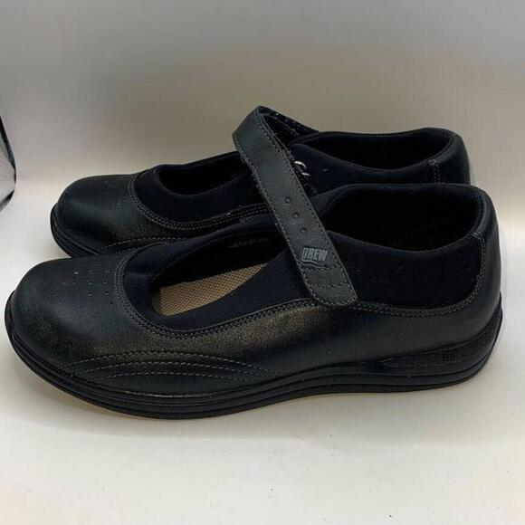 Drew Rose Black Orthopedic Diabetic Leather Mary Jane Comfort Shoes US Size 7M - Picture 6 of 10
